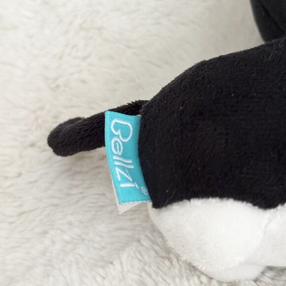 Bellzi Tuxedo Cat Plush Toy Black White Kitten Cute Stuffed Animal 10” Toy - Picture 4 of 5